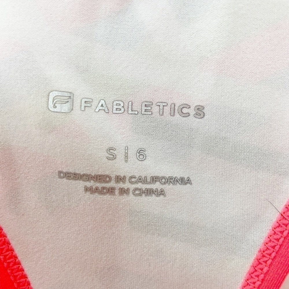 FABLETICS | Orange Multi Color Racerback Tank Sm - Picture 7 of 7